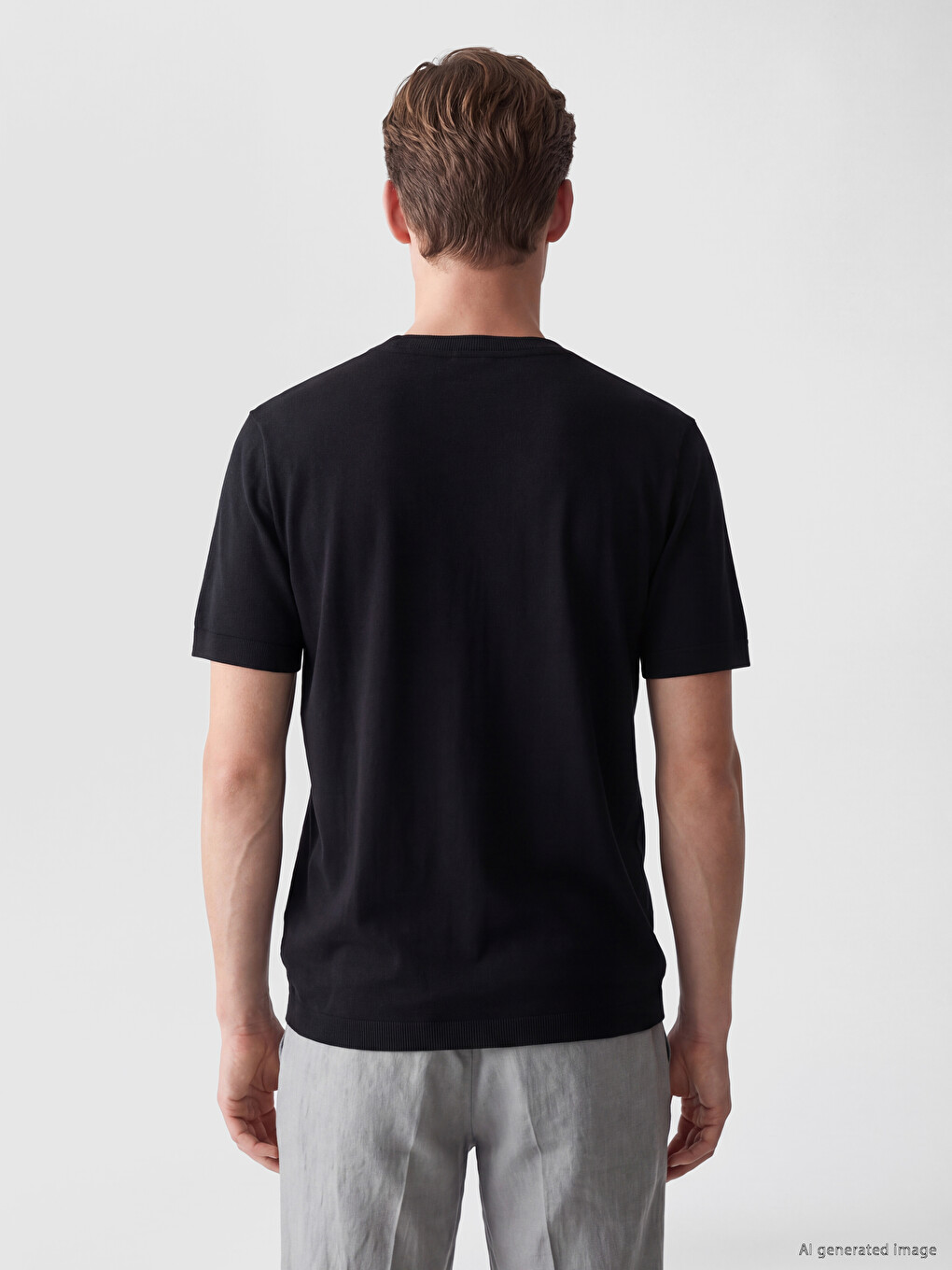 Crew Neck Jersey Men's T-shirt-3