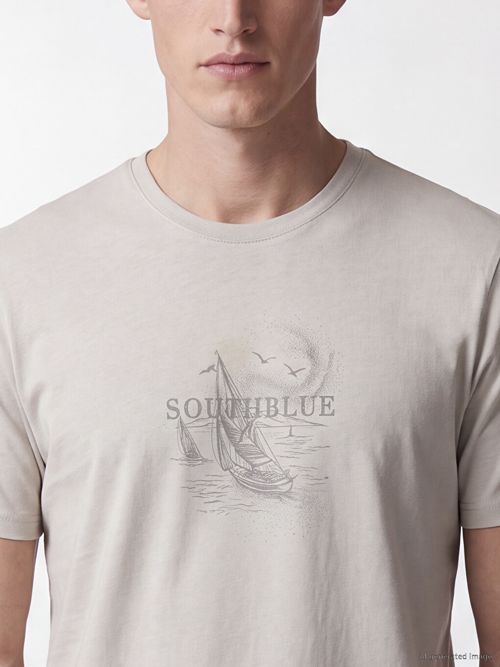 T-shirt Imprimé À Col Rond Pour Homme-2