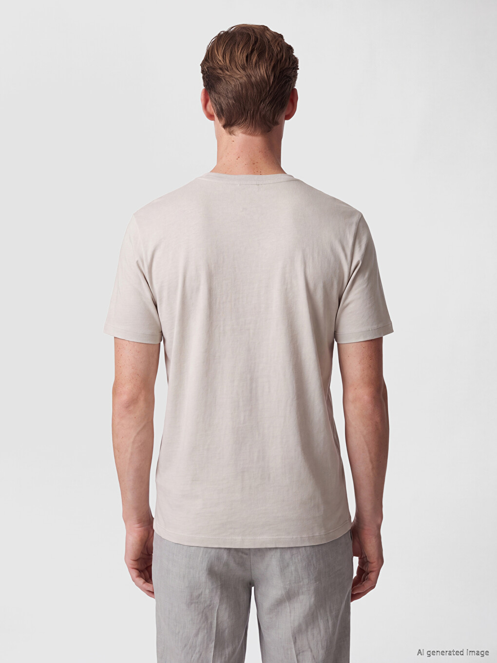 T-shirt Imprimé À Col Rond Pour Homme-3
