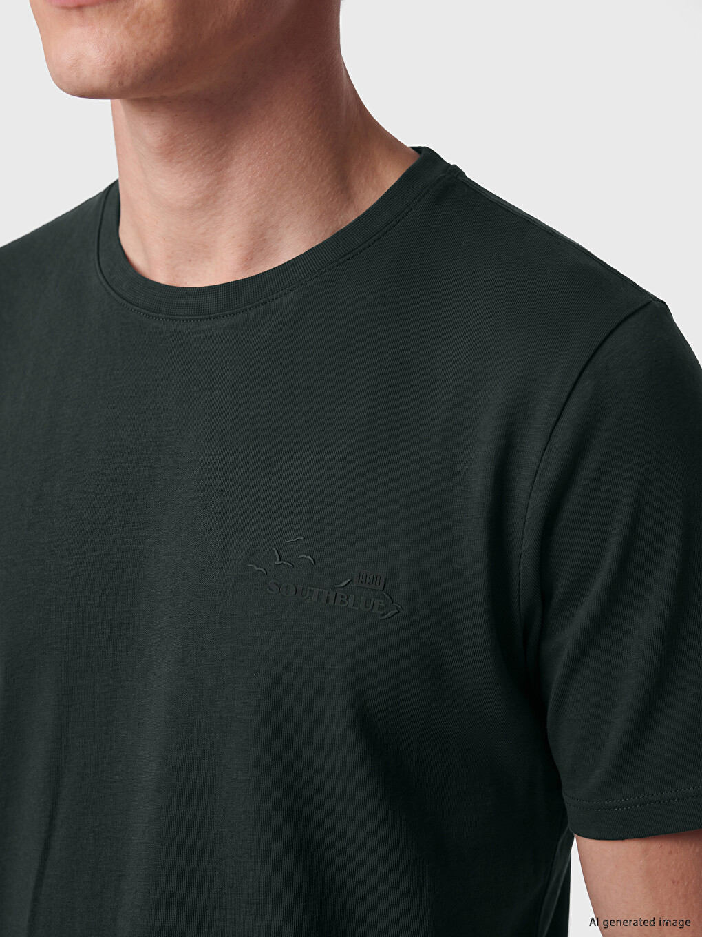 T-shirt Homme À Col Rond Imprimé En Jersey-1
