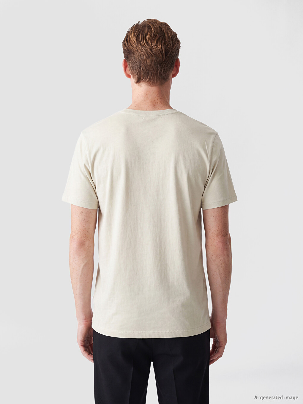 T-shirt Homme À Col Rond Imprimé En Jersey-3