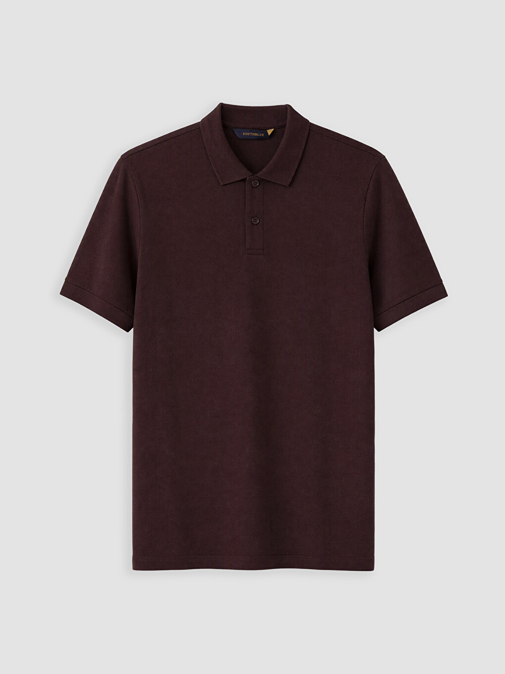 Kahverengi Polo Yaka Erkek Tişört-4