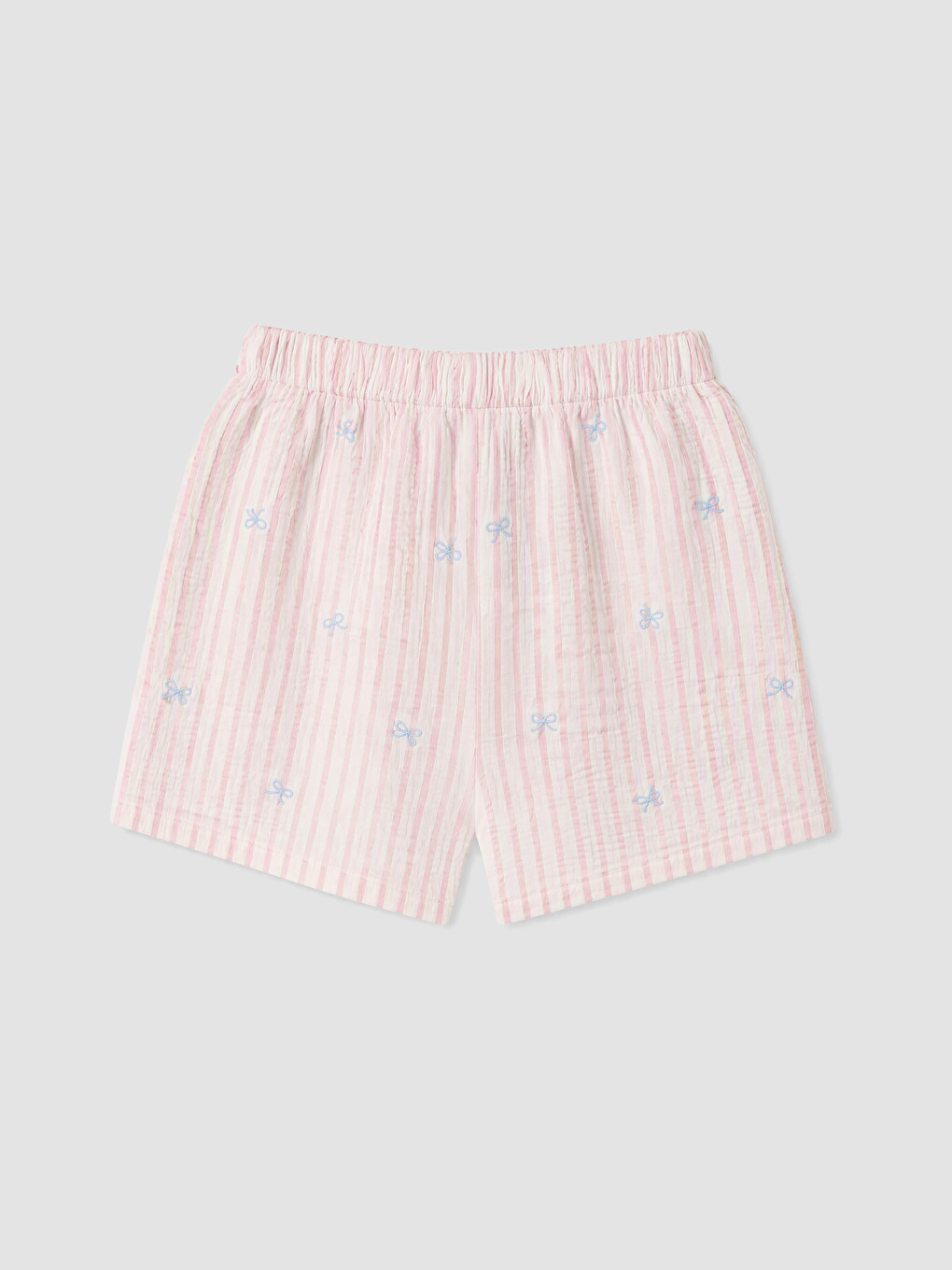 Beyaz Kız Çocuk Şortlu Pijama Takımı-4