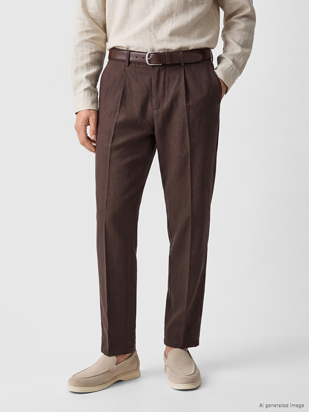 Regular Fit Armürlü Erkek Pantolon