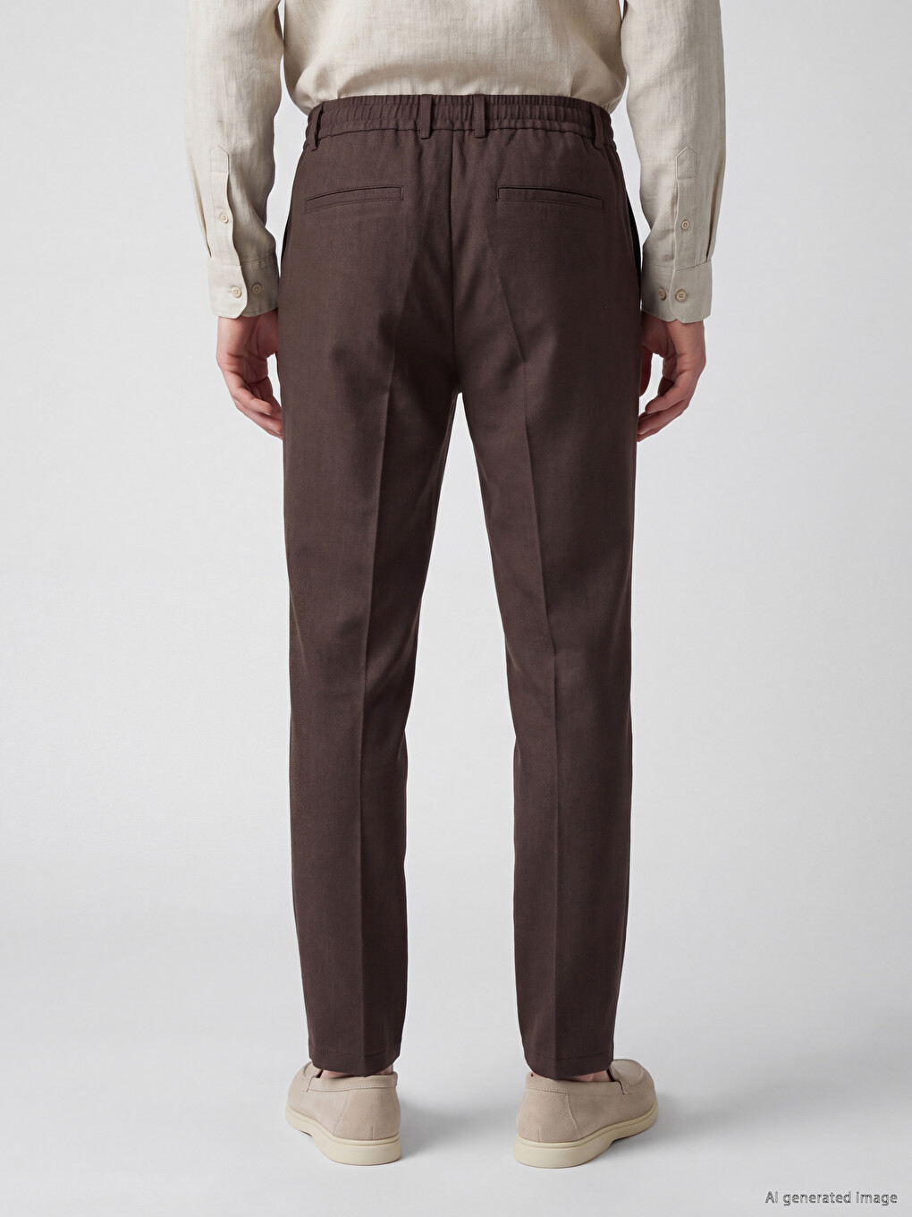 Regular Fit Armürlü Erkek Pantolon-3
