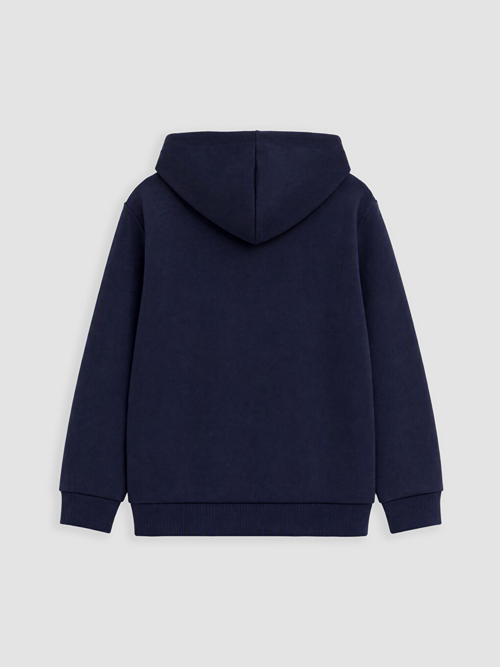 Lacivert Kapüşonlu Erkek Çocuk Fermuarlı Sweatshirt-2