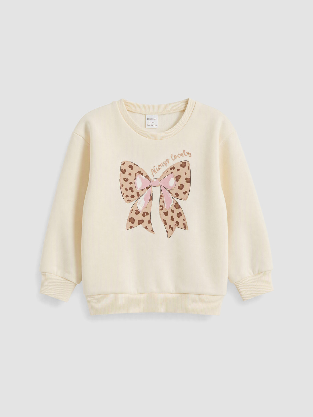 Girl Ecru Sweatshirt-1