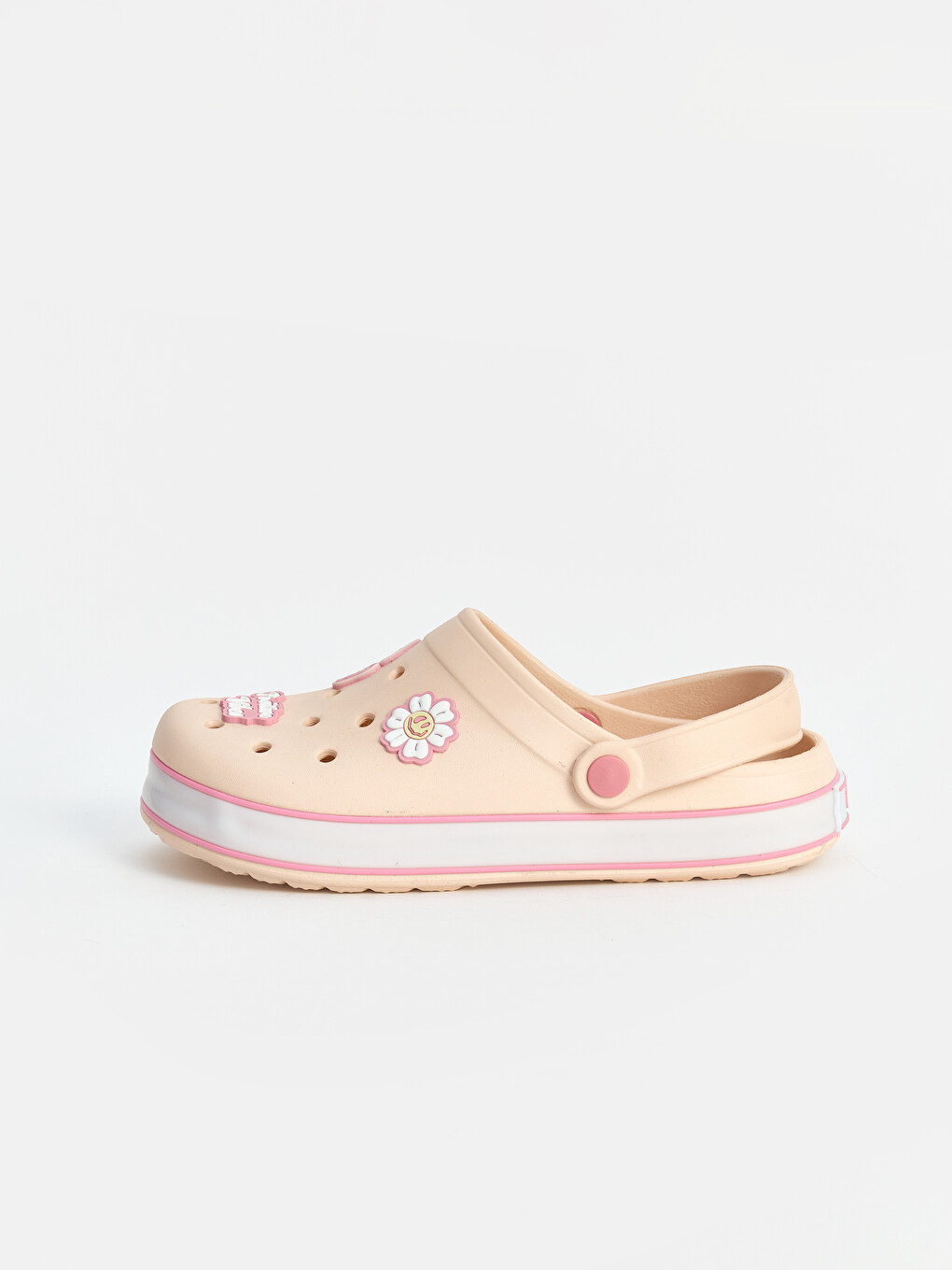 Pembe Aksesuarlı Kız Çocuk Sandalet-1
