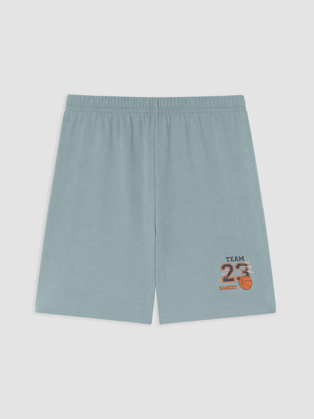 Siyah Baskılı Erkek Çocuk Pijama Şort 2'li-3