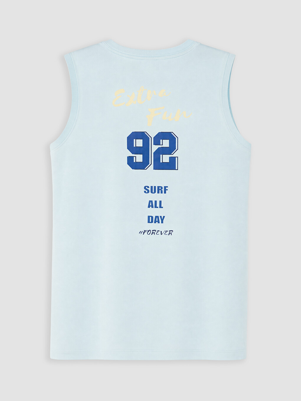 Mavi Bisiklet Yaka Erkek Çocuk Şortlu Pijama Takımı-3
