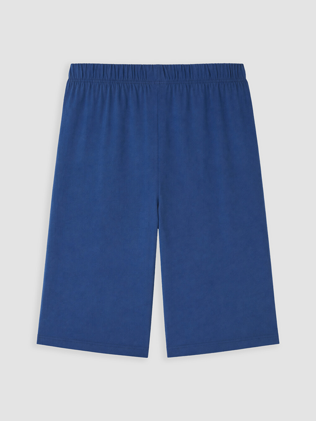 Mavi Bisiklet Yaka Erkek Çocuk Şortlu Pijama Takımı-6