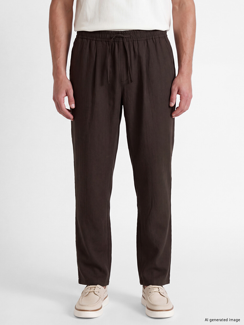 Kahverengi Regular Fit Erkek Pantolon-1