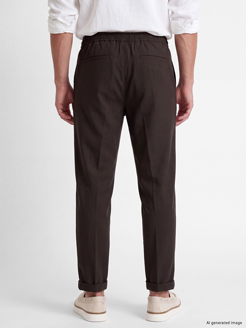 Kahverengi Regular Fit Erkek Pantolon-3