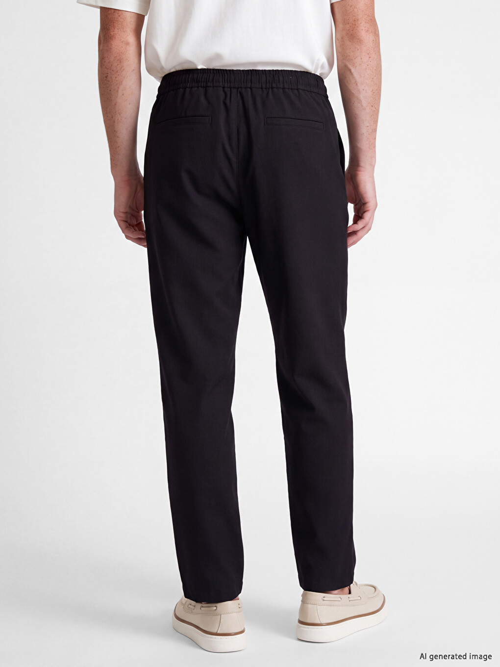 Siyah Regular Fit Erkek Pantolon-3