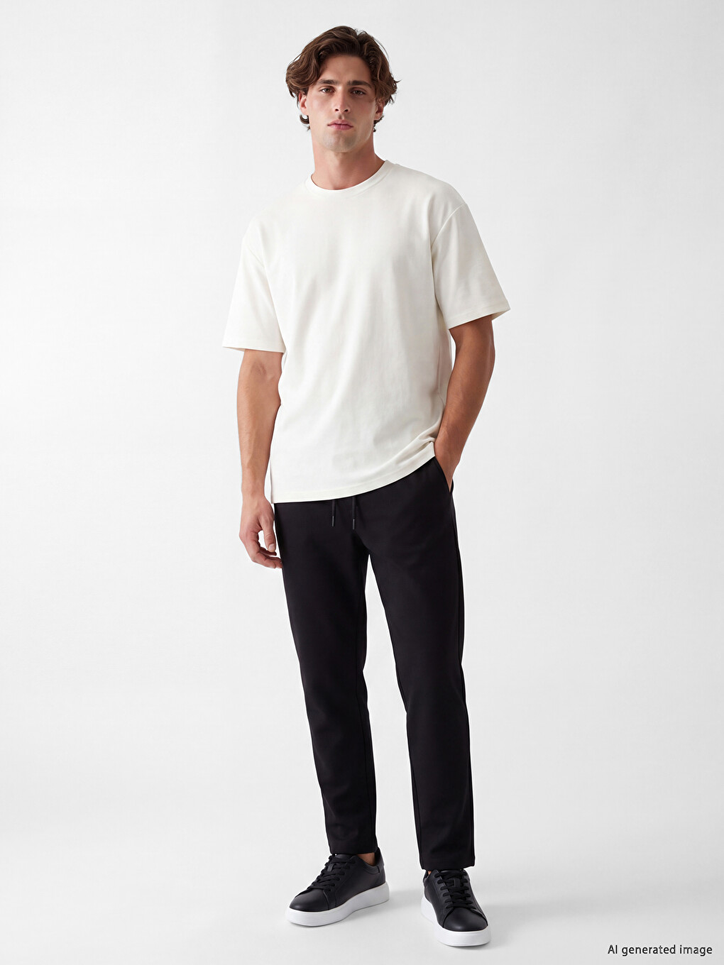 Siyah Regular Fit Erkek Pantolon
