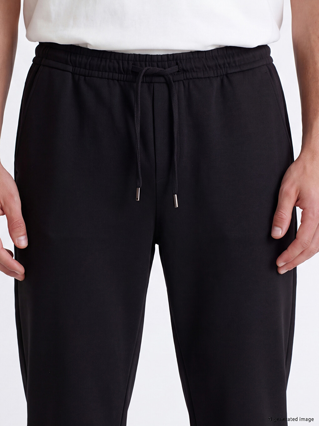 Siyah Regular Fit Erkek Pantolon-2