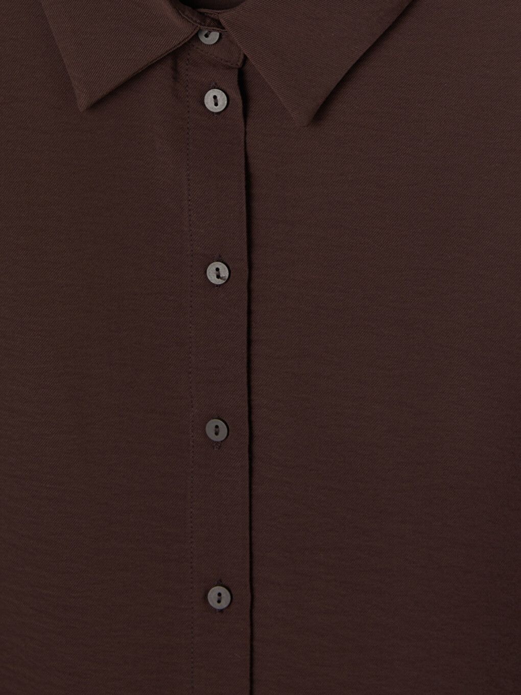 Kahverengi Regular Fit Kadın Gömlek Tunik-6