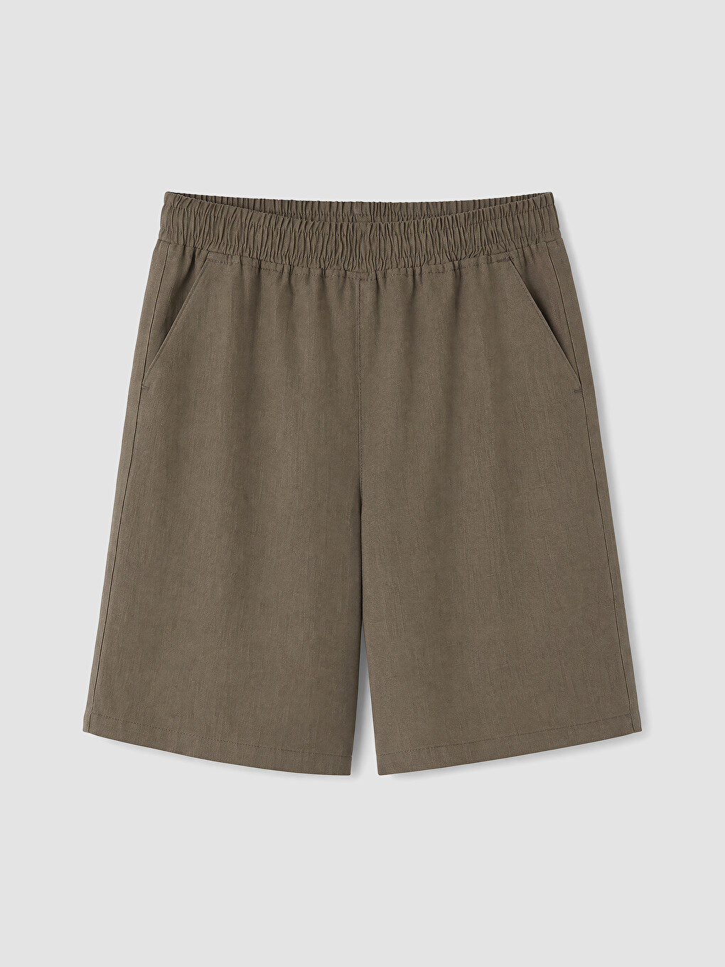 Haki Bermuda Fit Erkek Çocuk Şort