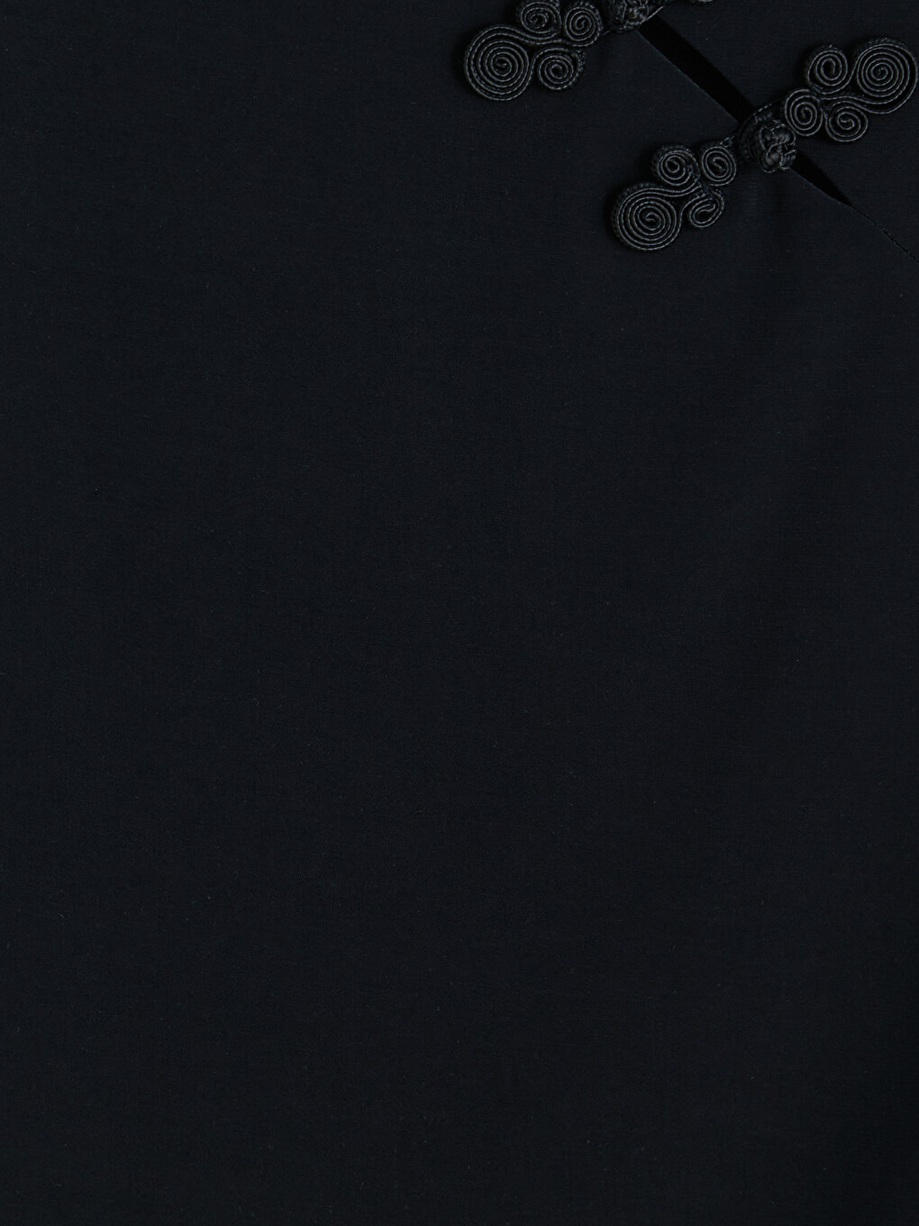Grandad Collar Ornate Buttoned Blouse-5