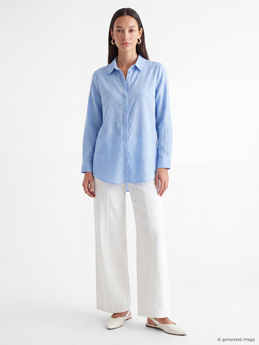 Poplin Women's Shirt Tunic-1