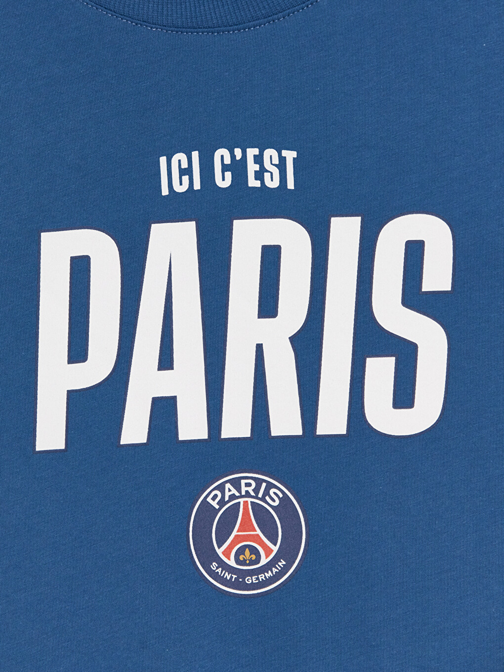 Mavi Paris Saint-germain Baskılı Erkek Çocuk Tişört-2