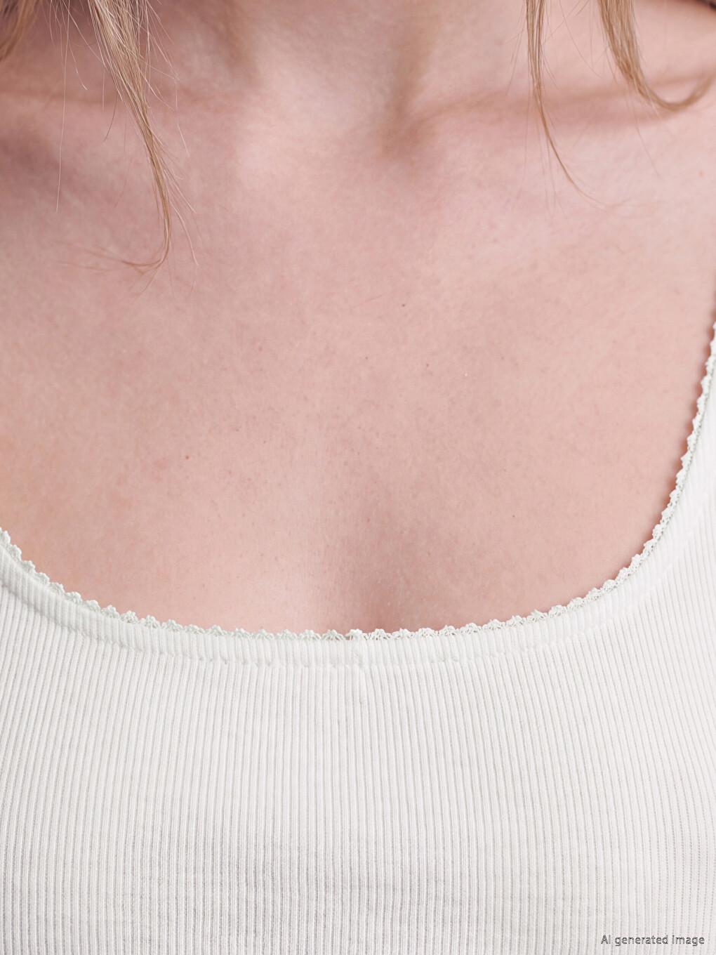 Square Neck Lace Detailed Women's Tank Top-2