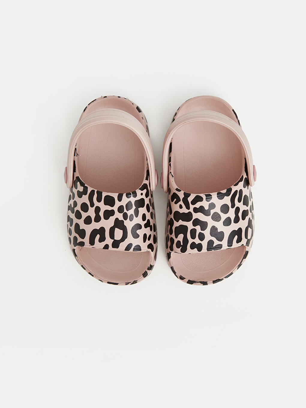 Pembe Leopar Desenli Kız Çocuk Sandalet-2
