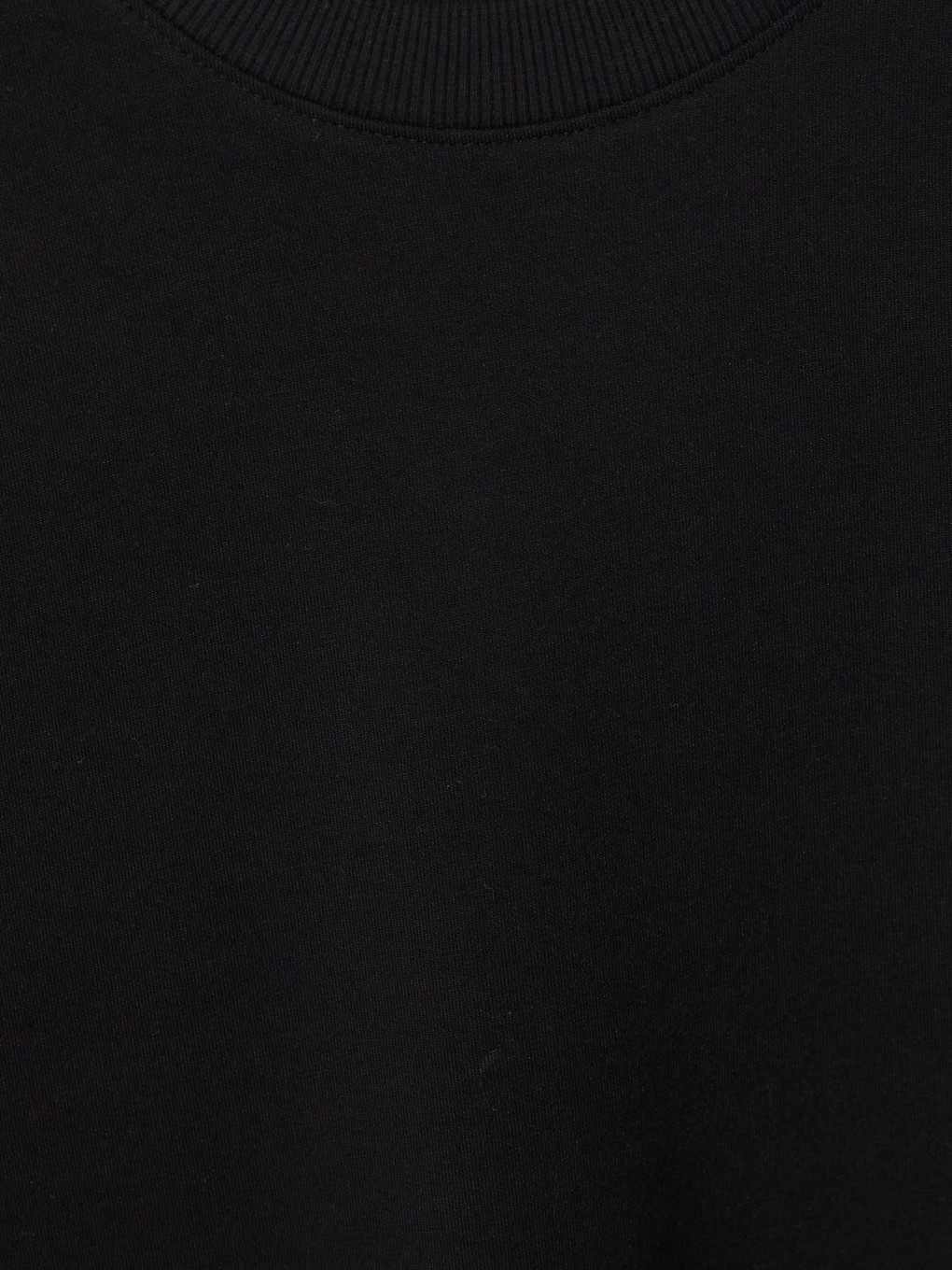 Siyah Bisiklet Yaka Erkek Sweatshirt-2