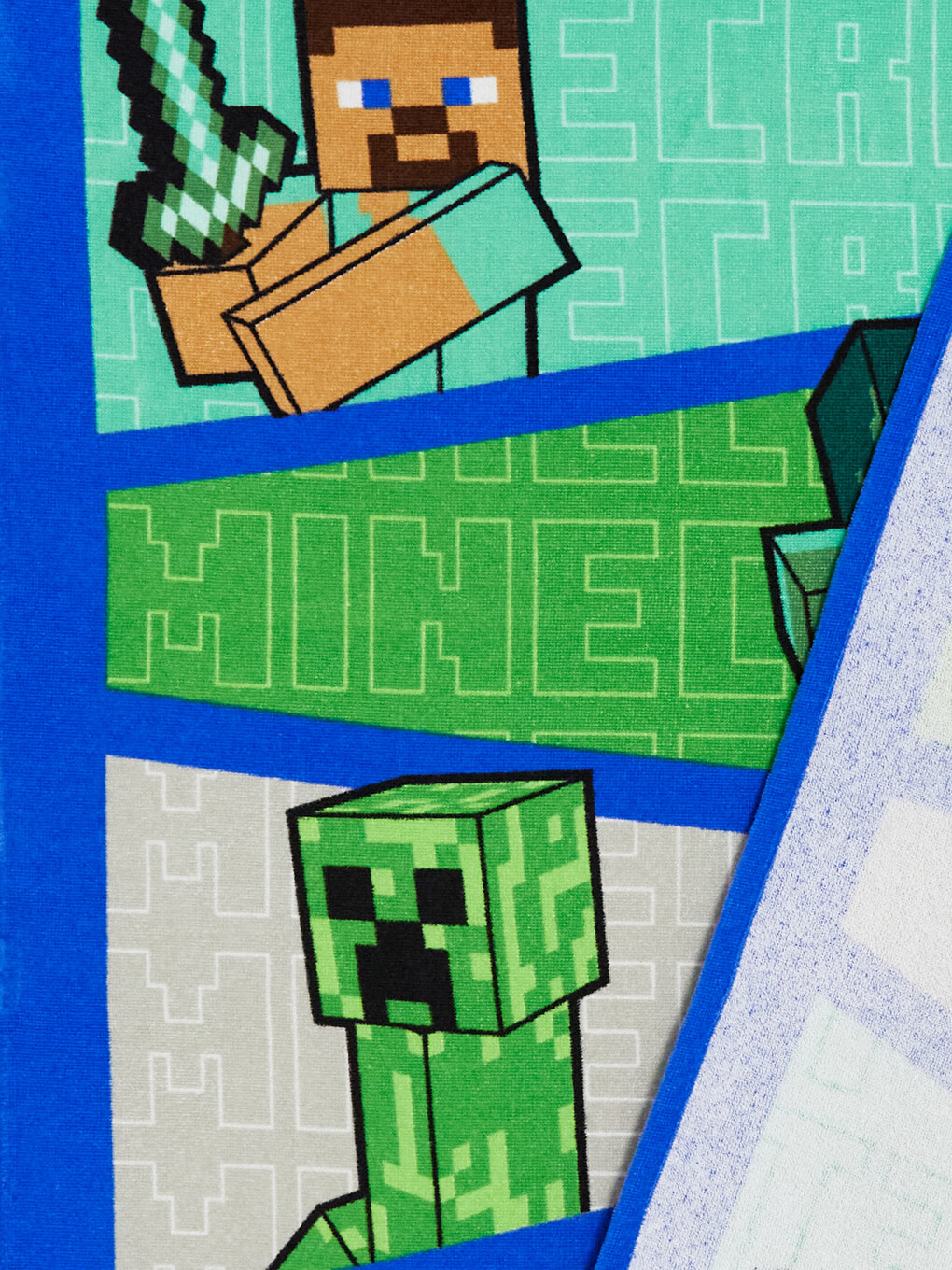 Minecraft Printed Cotton Boys' Beach Towel 70x140 Cm-1