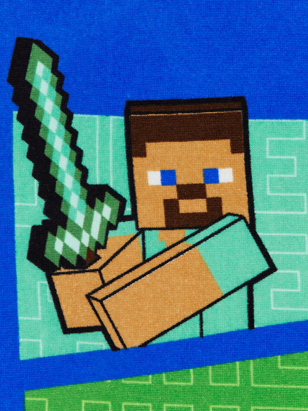 Minecraft Printed Cotton Boys' Beach Towel 70x140 Cm-2
