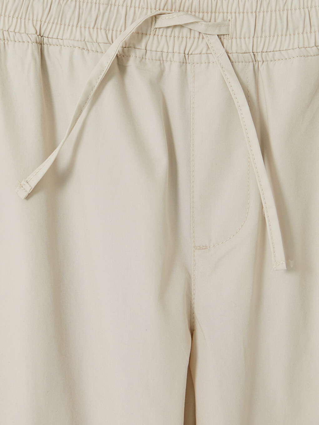 Bej Regular Fit Poplin Erkek Pantolon-2