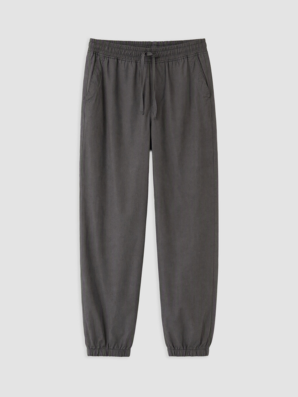 Antrasit Regular Fit Poplin Erkek Jogger Pantolon