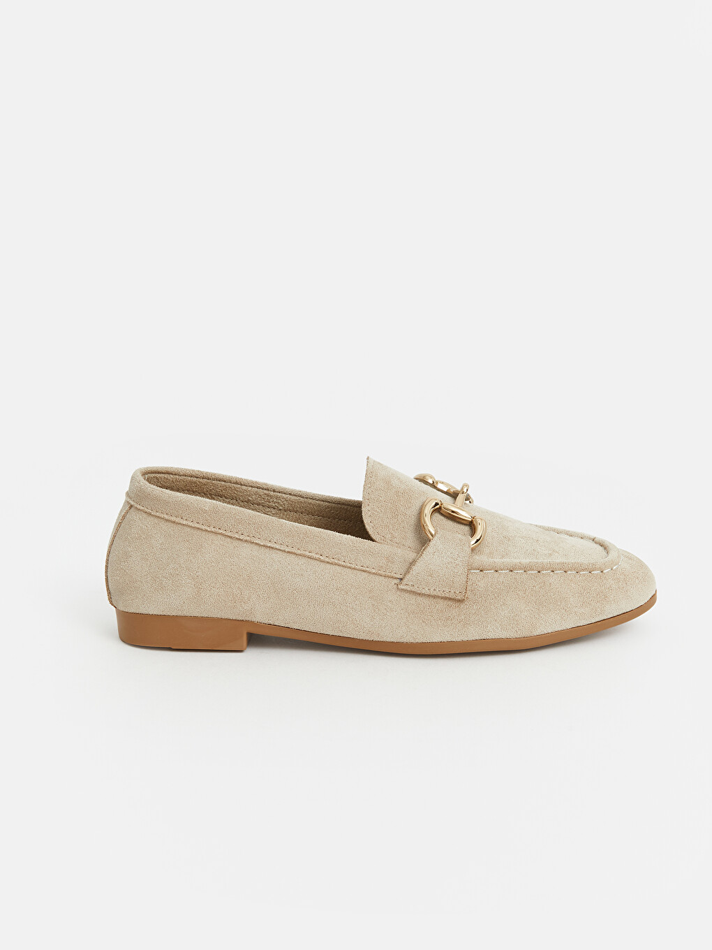 Woman Beige Loafers-1