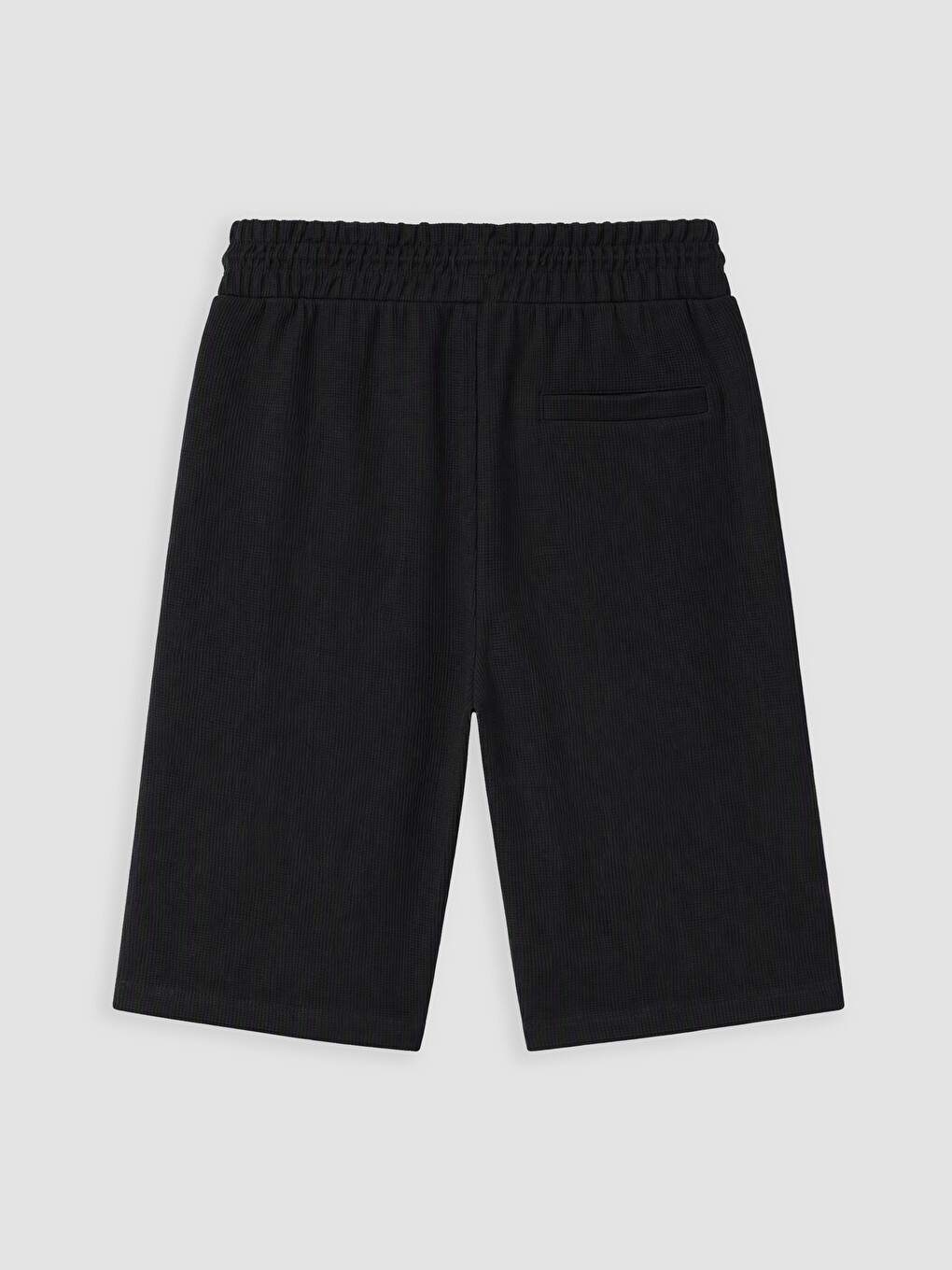 Siyah Regular Fit Erkek Şort-2