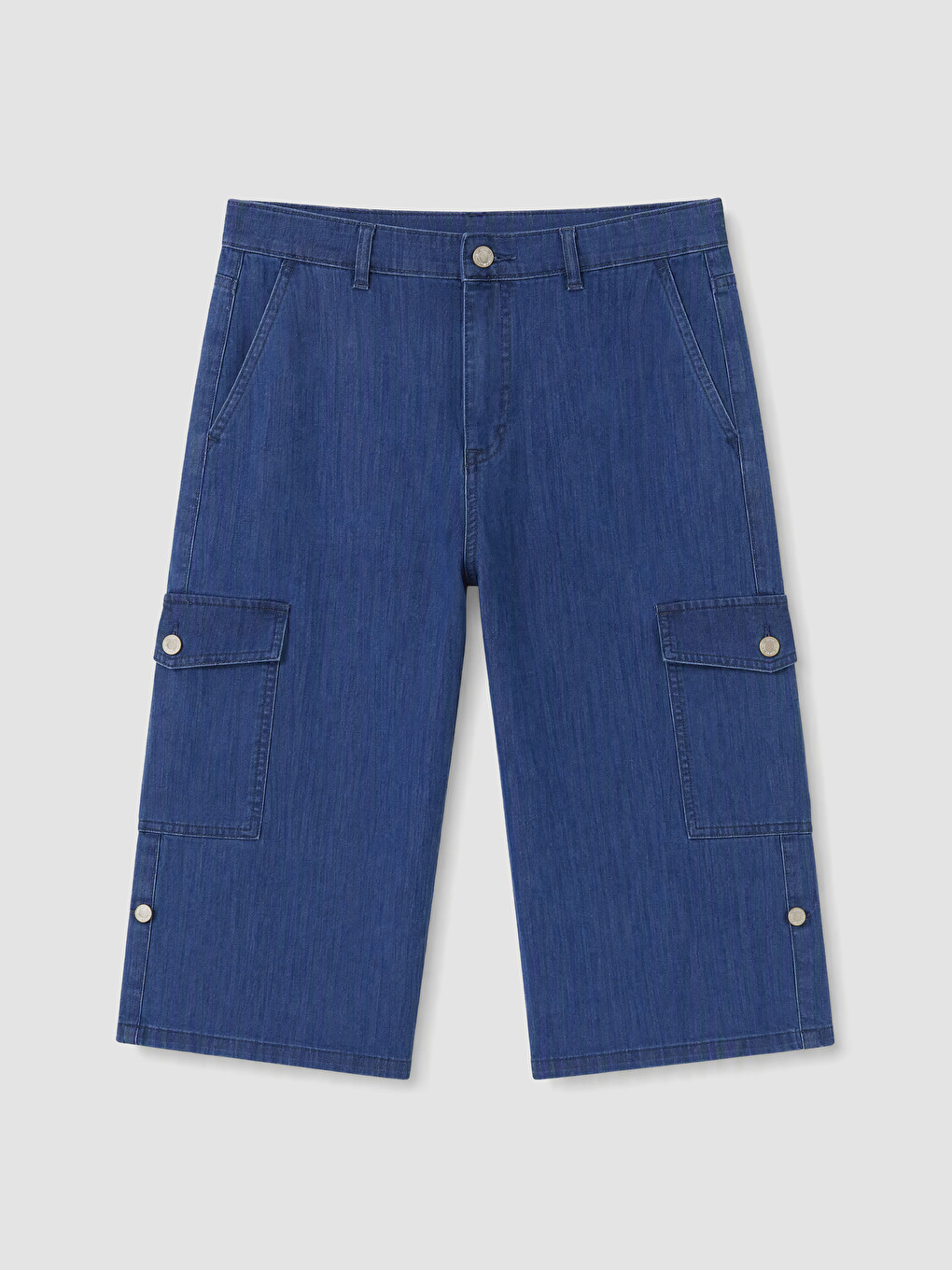 Man Indigo Denim Shorts-4
