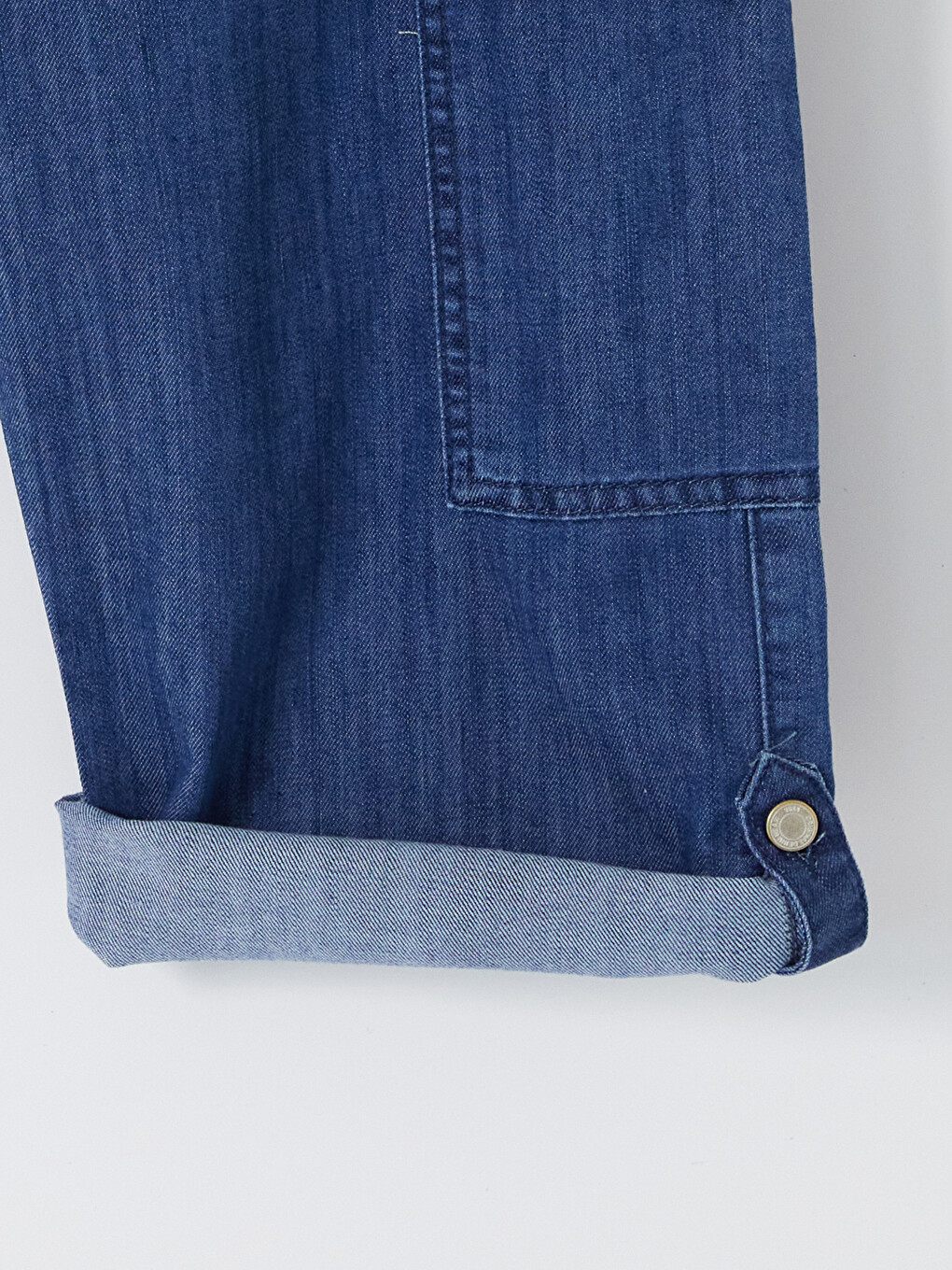 Man Indigo Denim Shorts-5