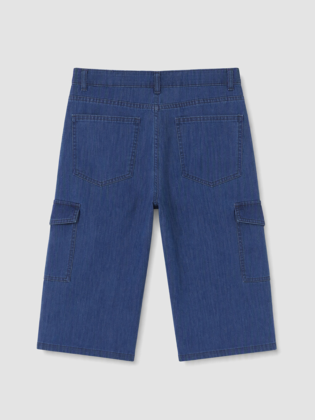 Man Indigo Denim Shorts-7