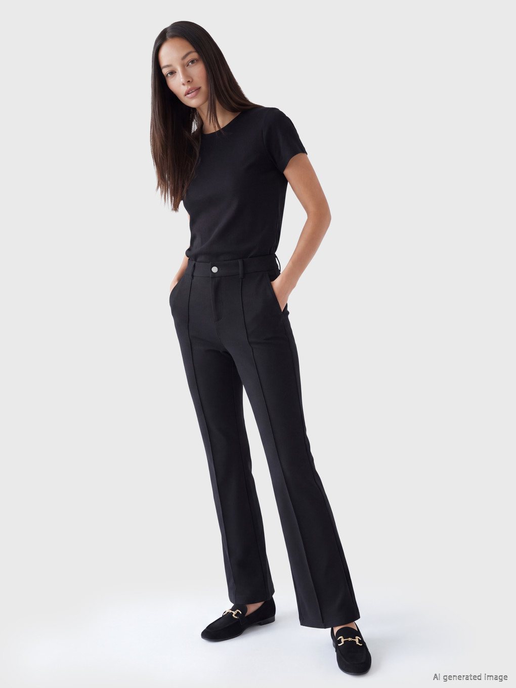 Pantalon Noir Femme