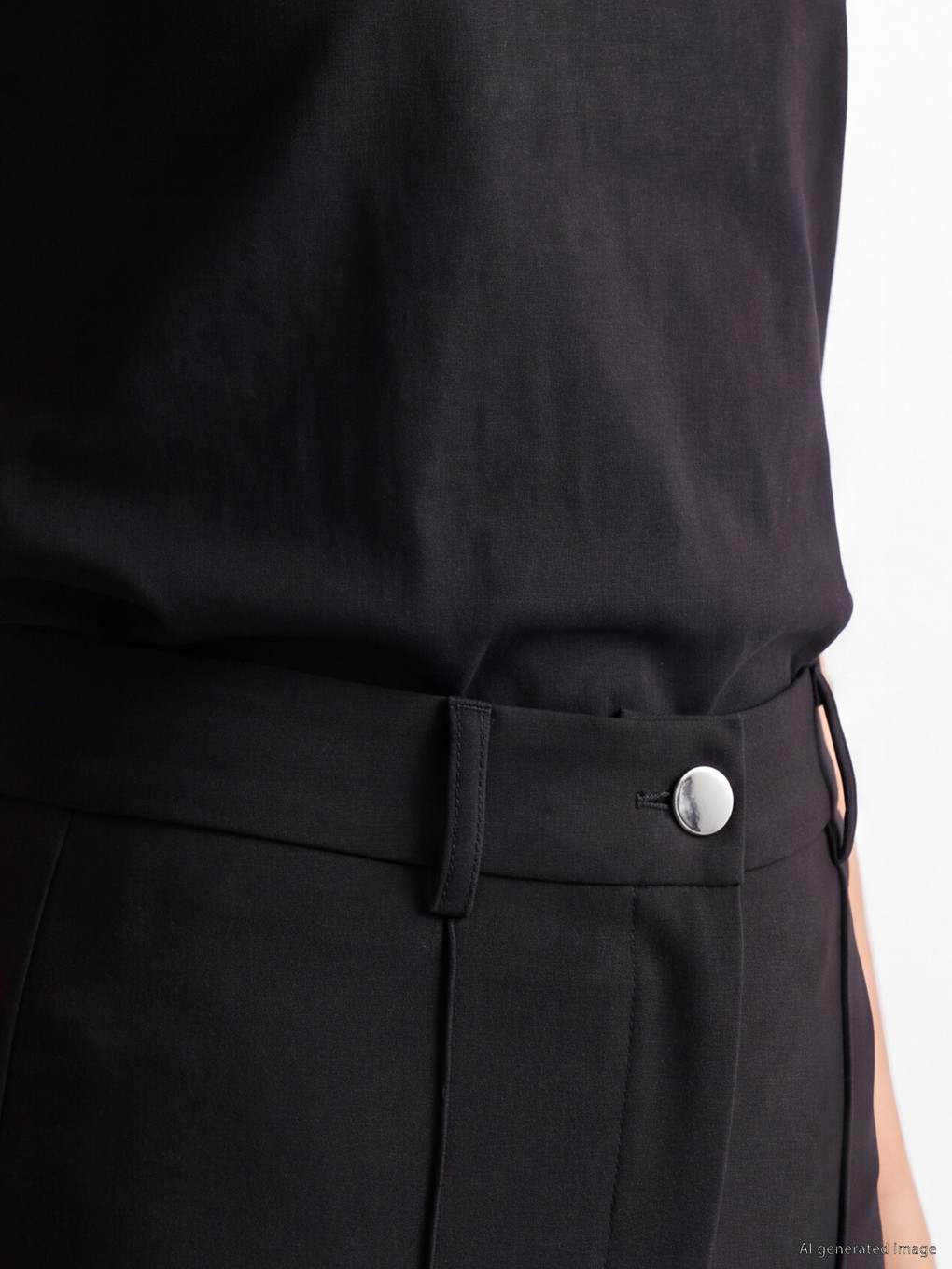 Pantalon Noir Femme-2