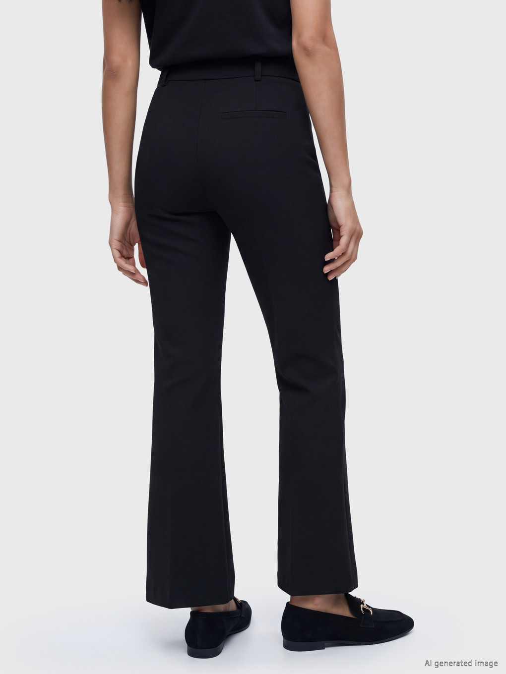 Pantalon Noir Femme-3