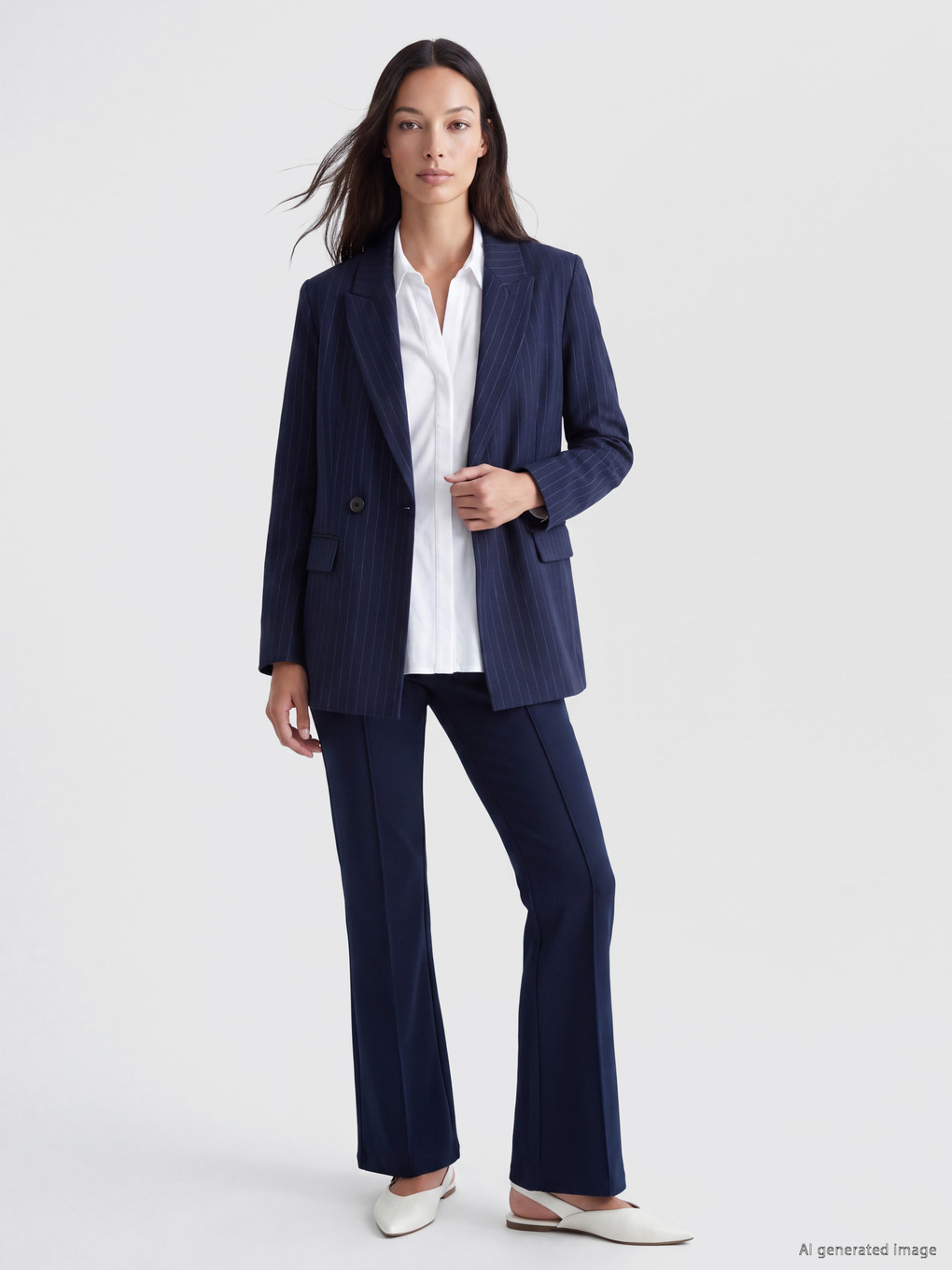 High Waist Flare Women's Trousers