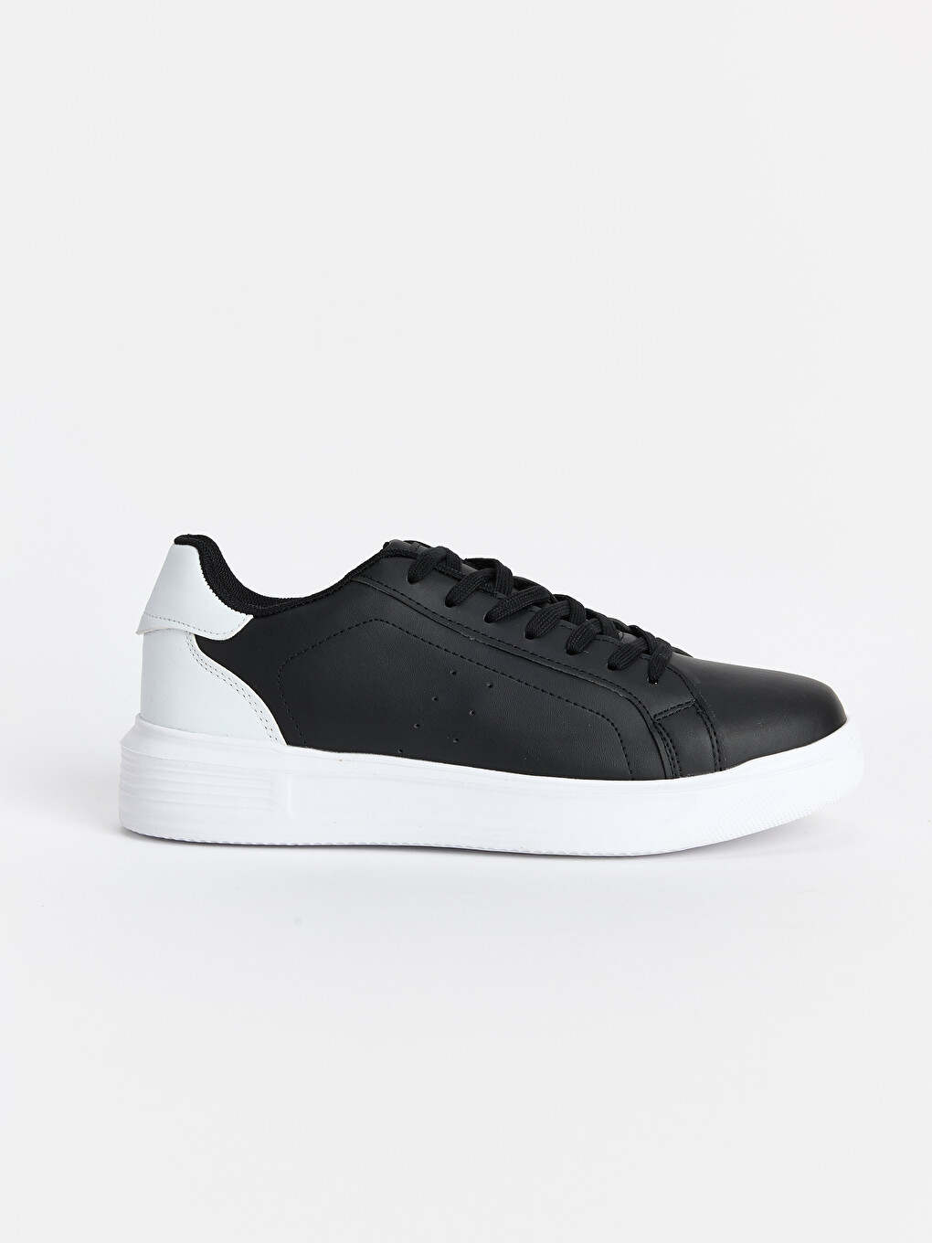 Siyah Renk Bloklu Erkek Sneaker-1