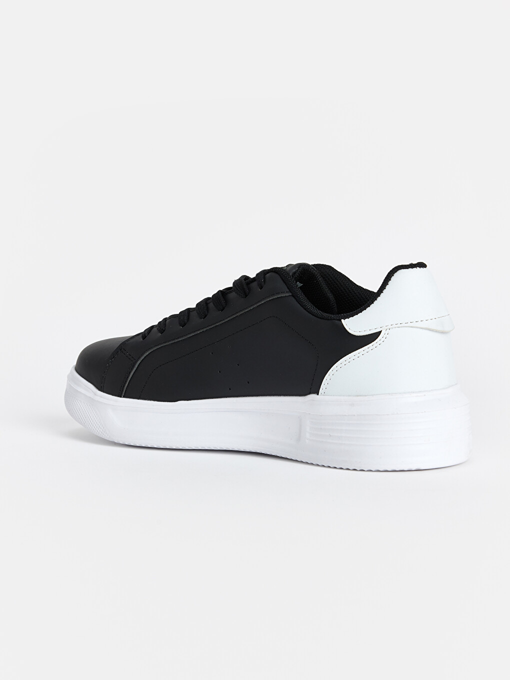 Siyah Renk Bloklu Erkek Sneaker-2