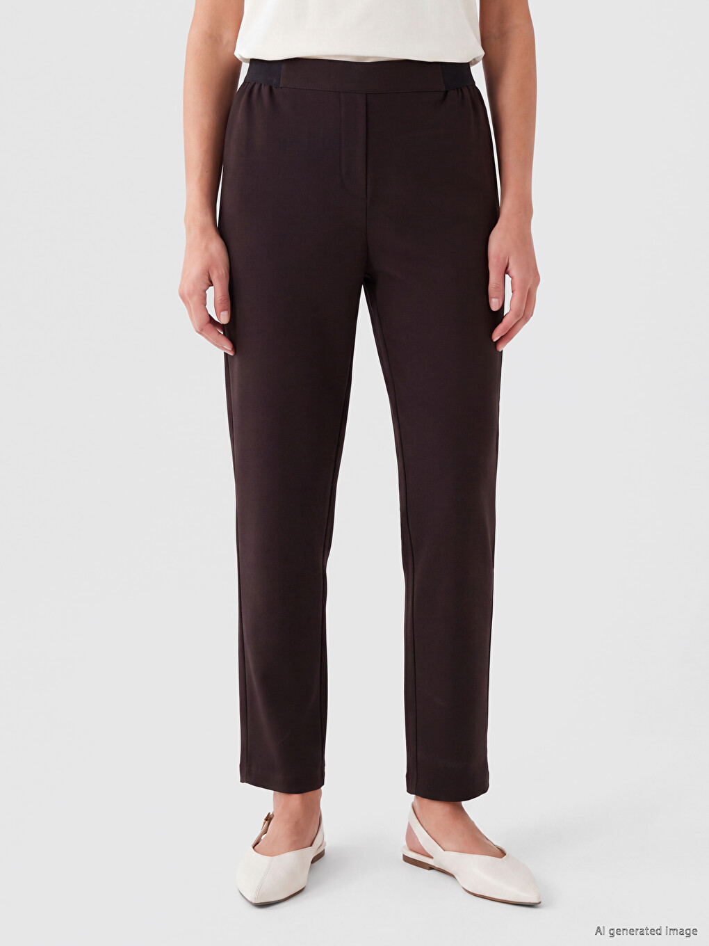 Elastic Waist Women's Trousers-1
