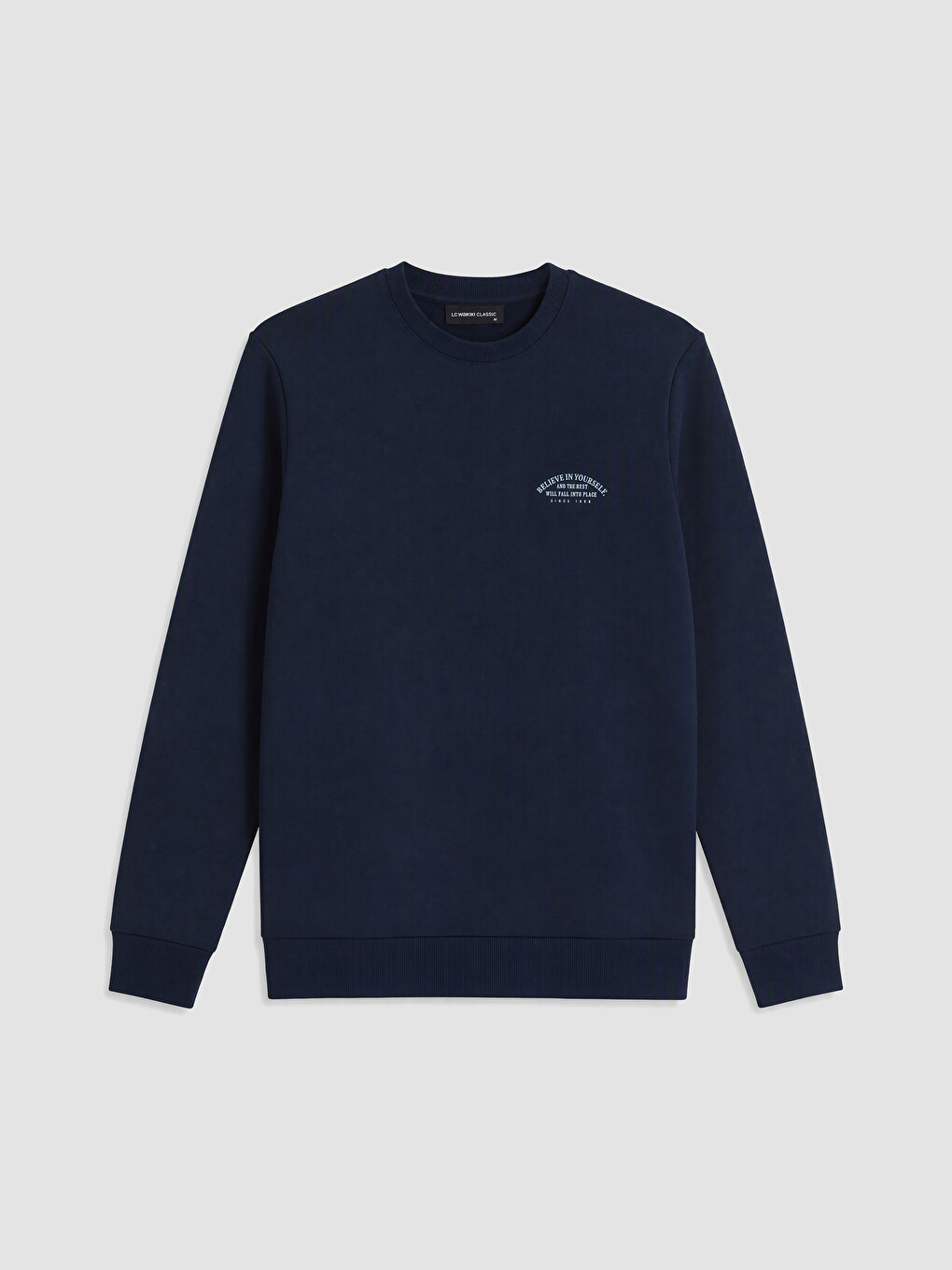 Crew Neck Men's Thick Sweatshirt-4
