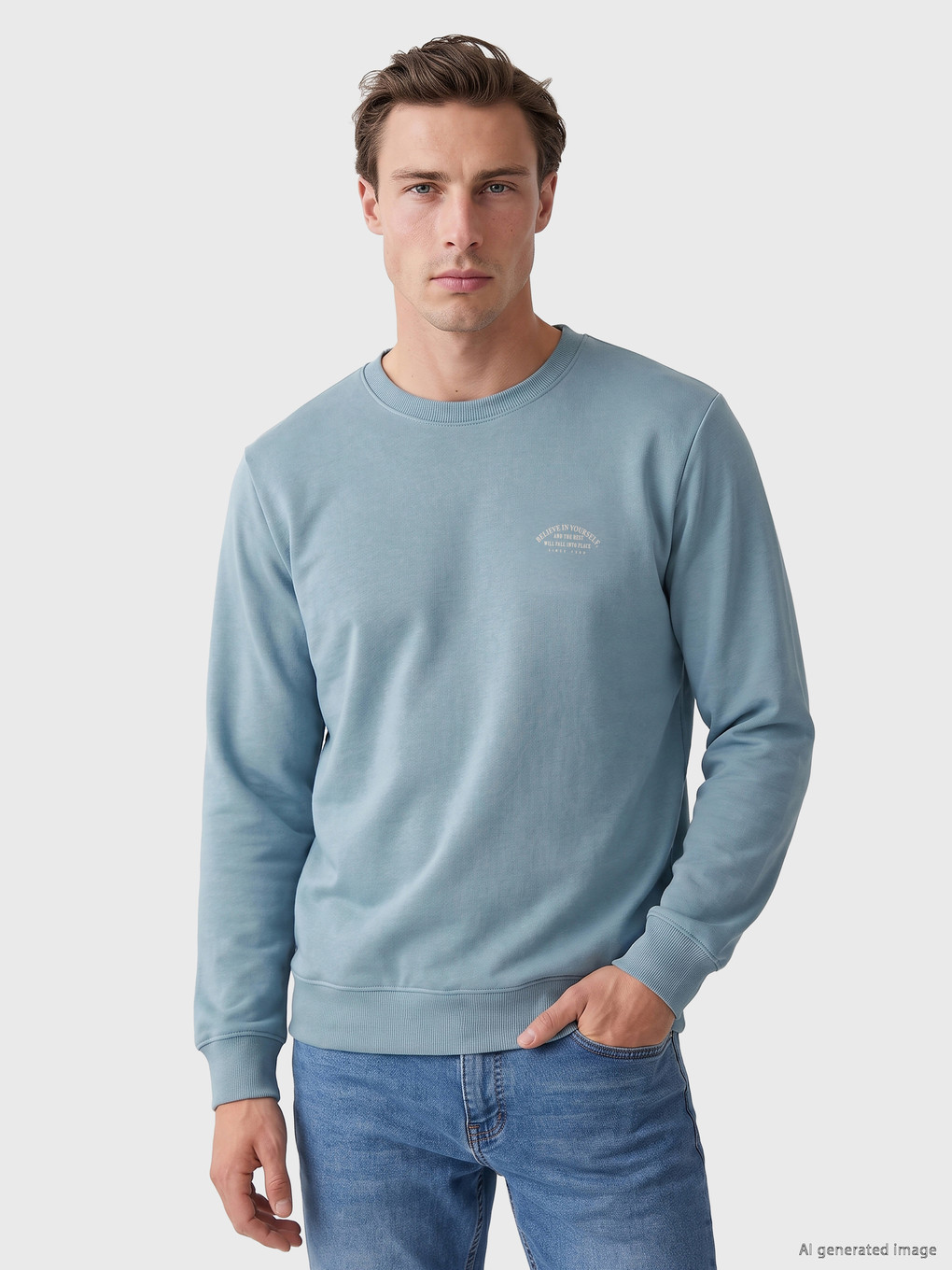 Sweat-shirt Épais Imprimé Pour Homme