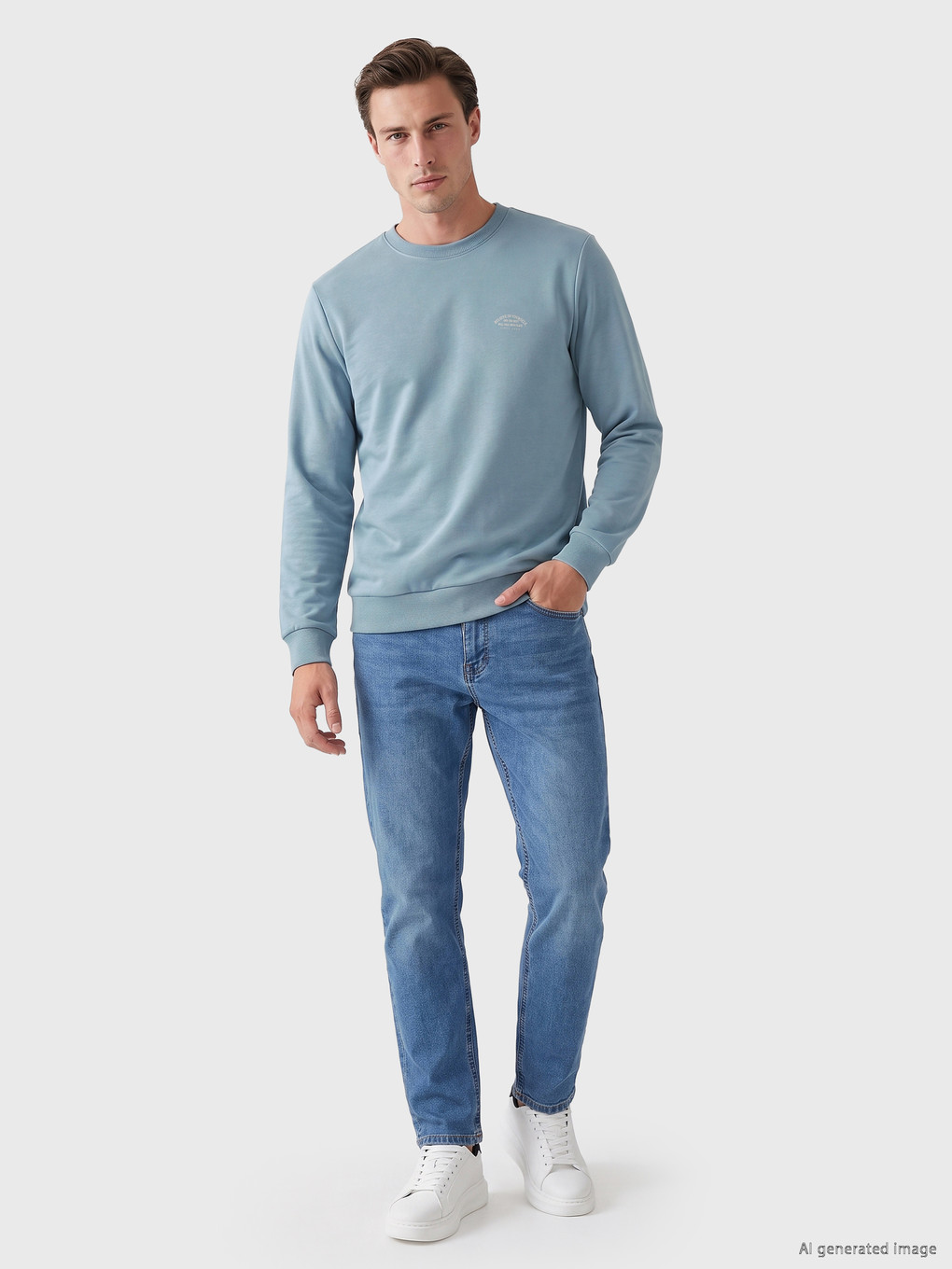 Sweat-shirt Épais Imprimé Pour Homme-1