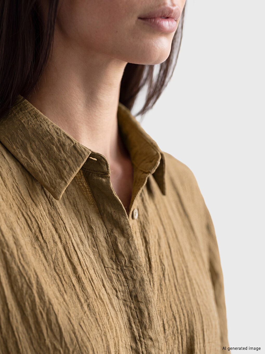 Woman Brown Shirt-2