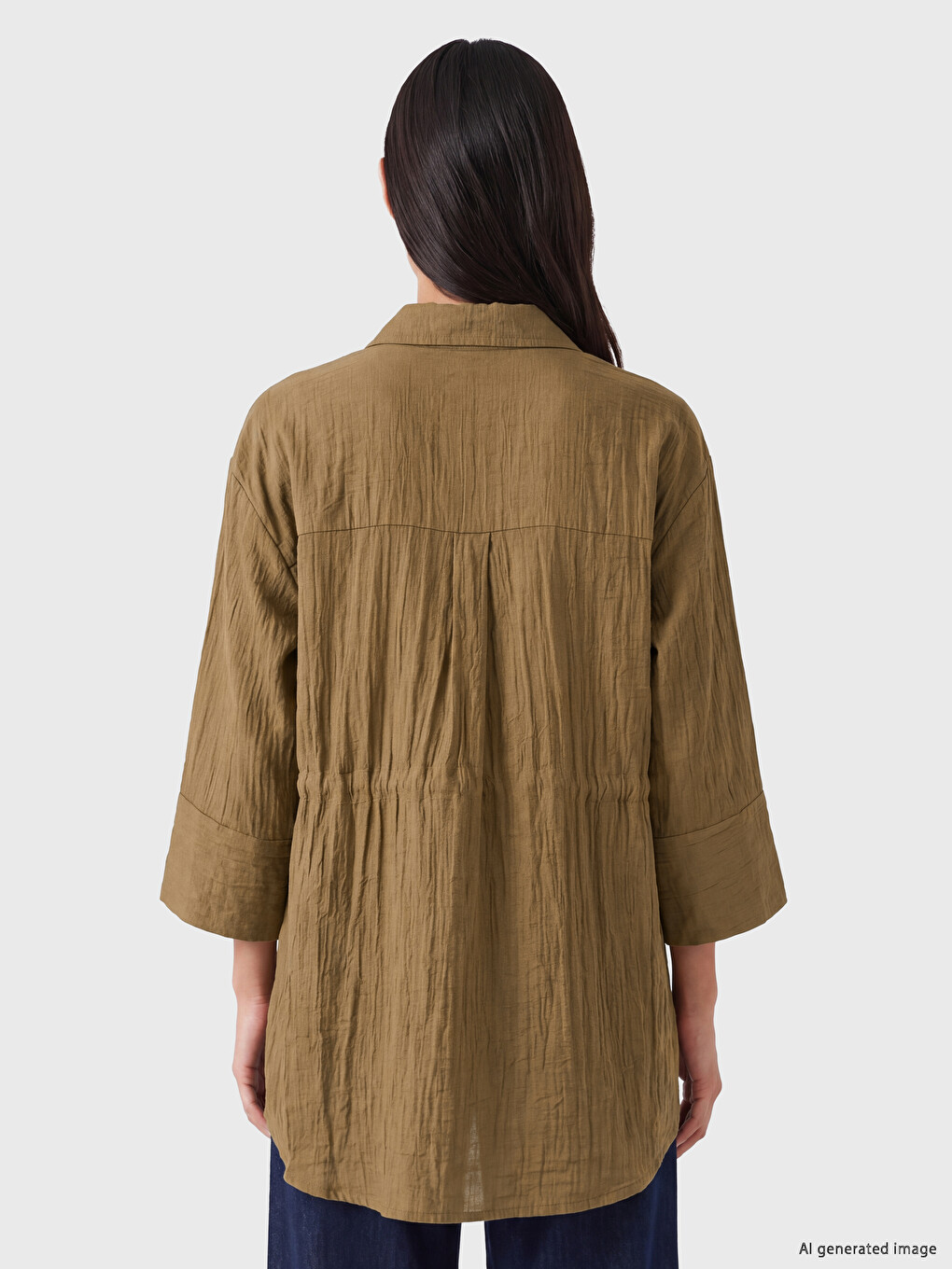 Woman Brown Shirt-3