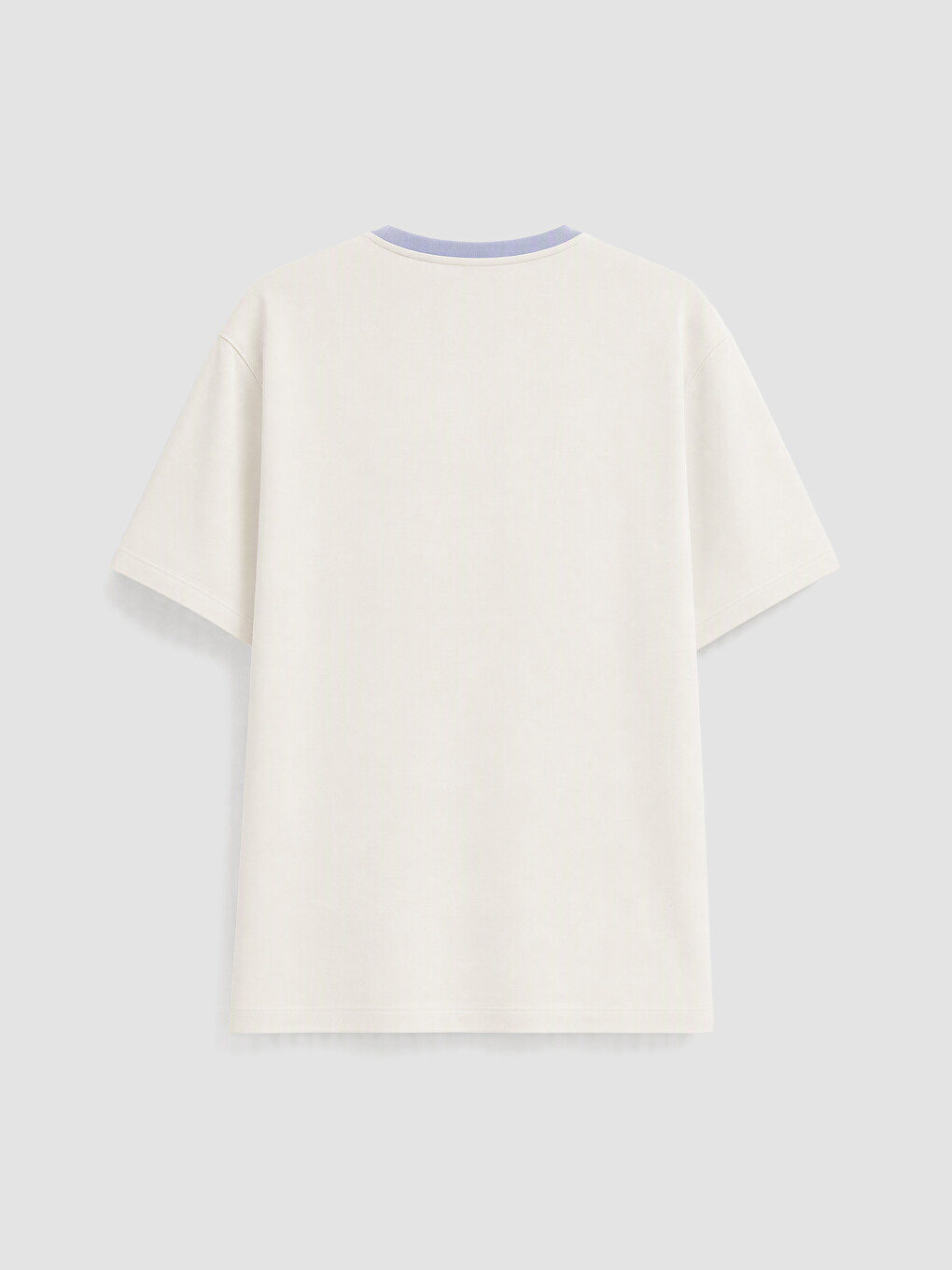 Beyaz Bisiklet Yaka Kadın Şortlu Pijama Takımı-5